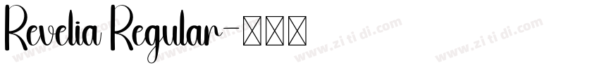 Revelia Regular字体转换 Revelia Regular字体转换